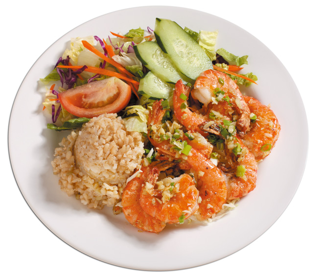 Hawaiian plate lunch dish