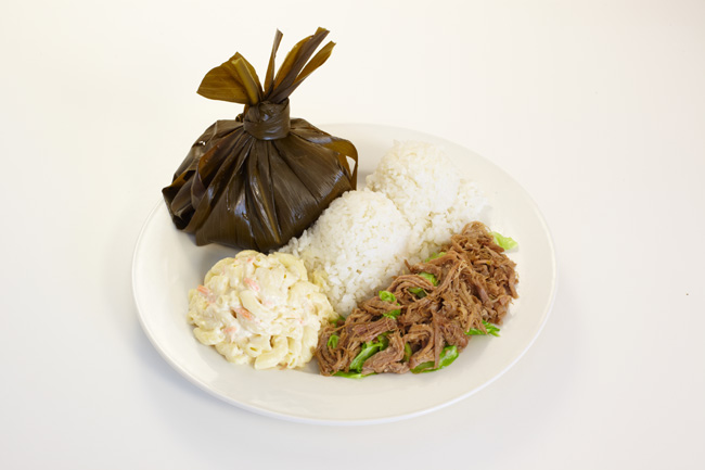 Hawaiian plate lunch dish