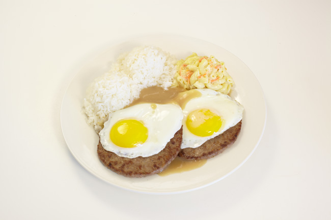 Hawaiian plate lunch dish