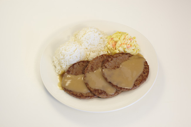 Hawaiian plate lunch dish